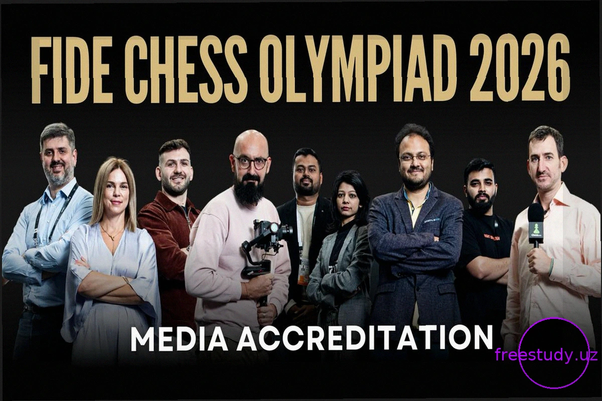 Открыта аккредитация СМИ на Шахматную Олимпиаду FIDE 2026